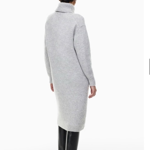 Wilfred Taylor Merino wool heather chrome midi dress - Picture 2 of 5